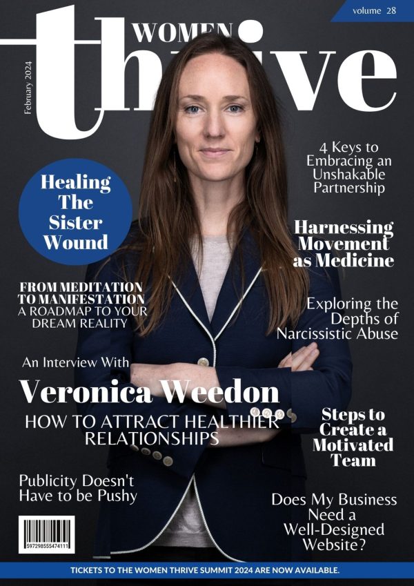 February 2024 Women Thrive Magazine cover