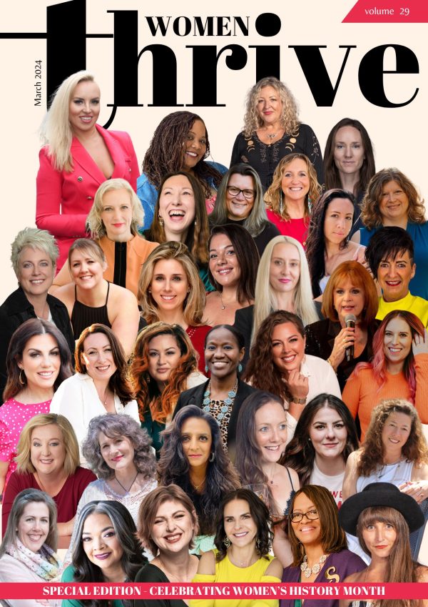 March 2024 Women Thrive Magazine cover